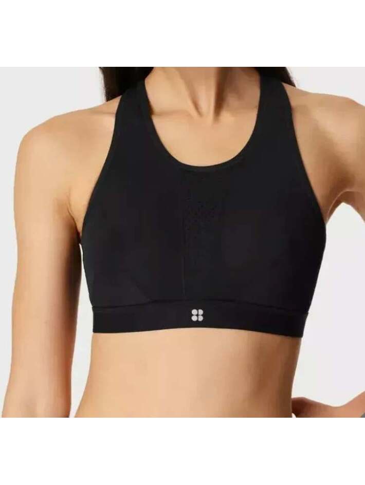 Sweaty Betty Sb967a Ultra Run High Support Sports Bra In Black 32b